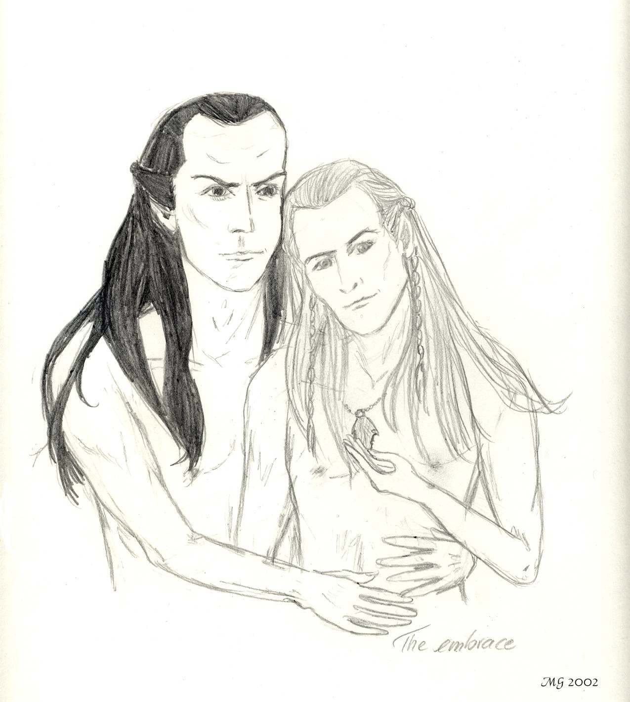 The Embrace, Legolas and Elrond