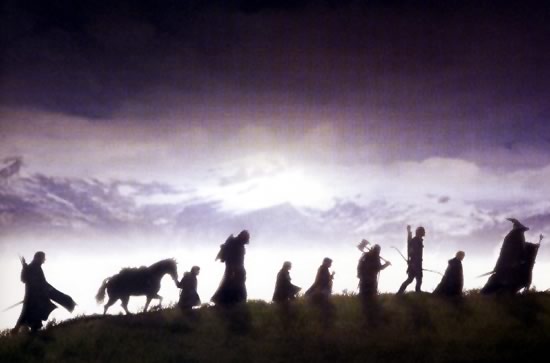 The Fellowship in Sillhouette